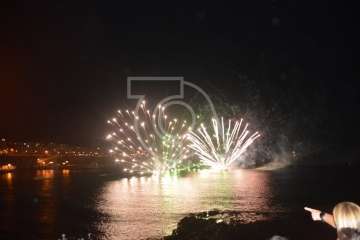 Espectáculo pirotécnico de Melenara (Foto Francisco Javier Santana y TA)